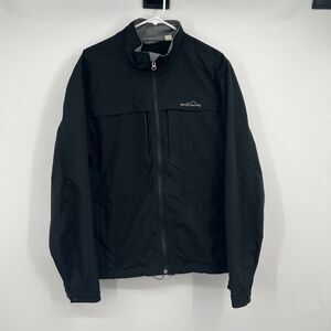 Mens Eddie Bauer Zip Lightweight Jacket L Outdoor Hiking Travel Golf